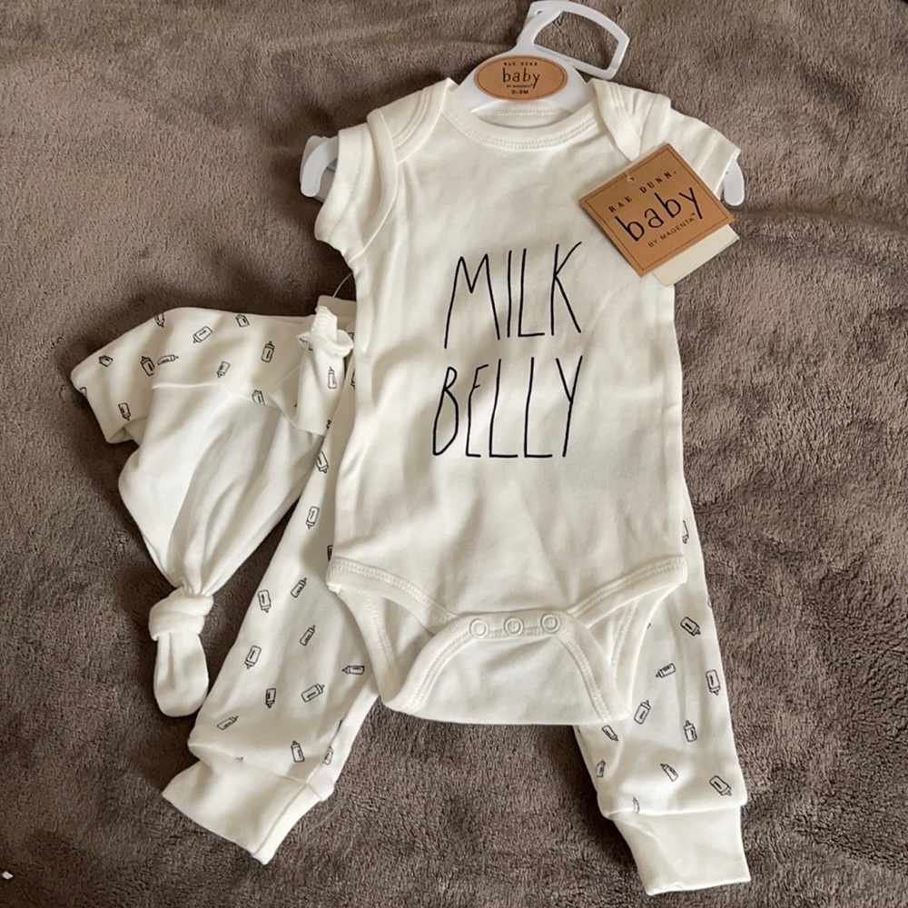 Rae Dunn - MILK BELLY - set
